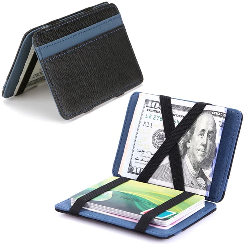 Women's Women's Magic Wallets Ultra Slim PU Leather Mini coin holder Small Portable Short Credit Card Holder