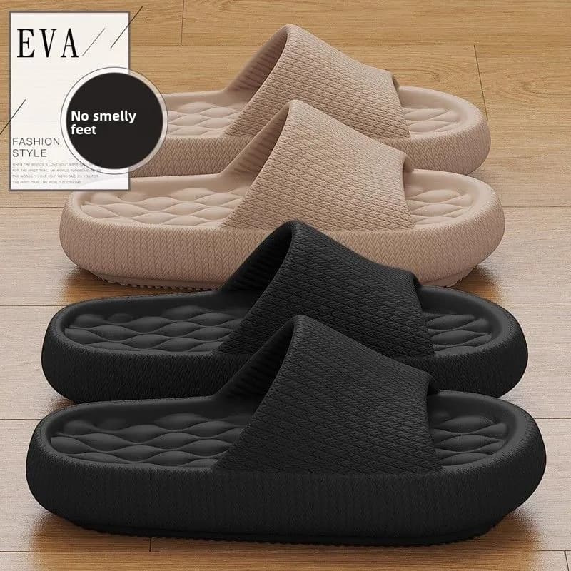 Ciabatte da donna con plateau spesso, in EVA, con suola morbida, tipo cuscino, infradito estive da spiaggia, antiscivolo per bagno e casa