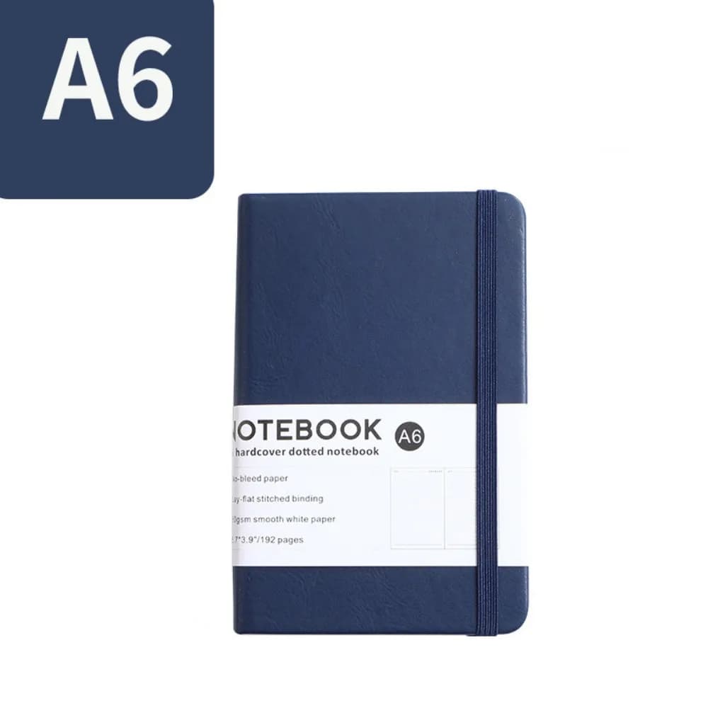 Taccuino A6 con Cinghia, Mini Agenda Organizer per Appunti, Blocco Note Tascabile, Diario Planner con Copertina Spessa