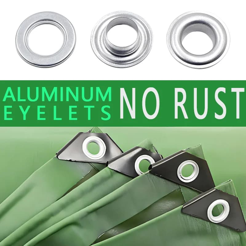 12mm Aluminum Eyelets With Washers No Anti-rust Eyelets Installation Tools for Curtain Outdoor Trucks Raincloth Canvas Net Shadow
