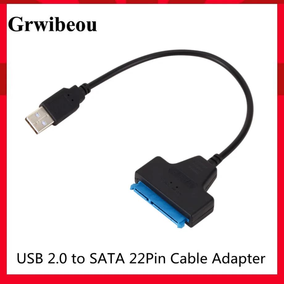 Cavo adattatore SATA a USB 3.0/2.0 fino a 6 Gbps, supporta HDD/SSD esterni da 2,5 pollici, cavo SATA III a 22 pin.