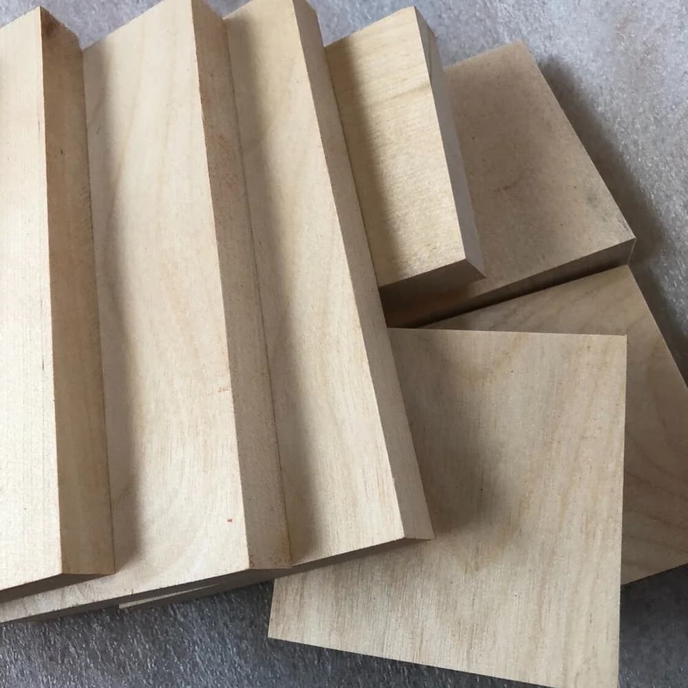 Blocco di Legno di Betulla Russa Naturale Liscio per Intaglio, Blocco di Legno Grezzo Portatile per Intaglio e Lavorazione Artistica