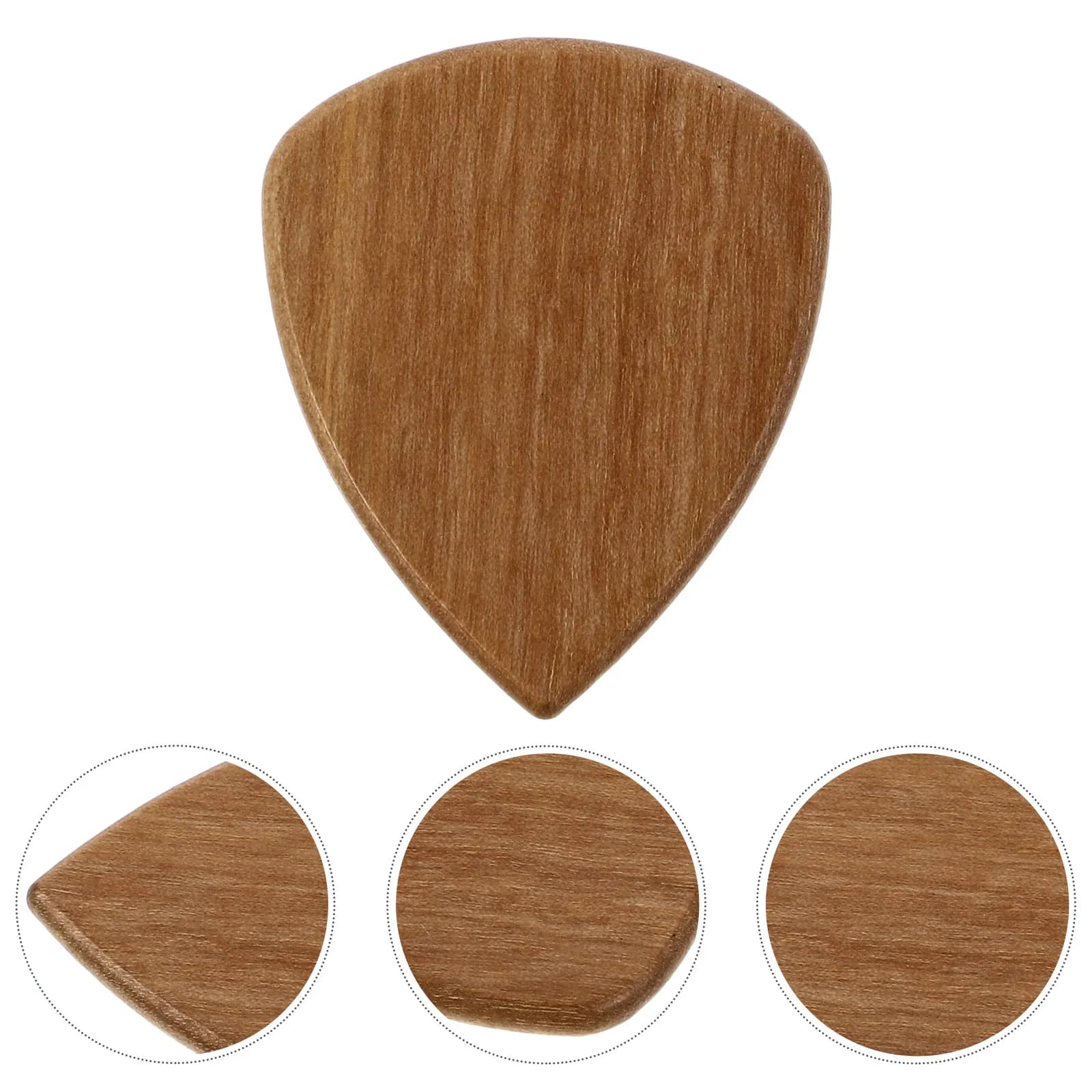 Plettro per chitarra in legno d'ulivo, 1 pezzo, dimensioni ridotte, leggero, facile da trasportare e conservare, eccellente chiarezza del suono per la suonatura di chitarra folk e classica.