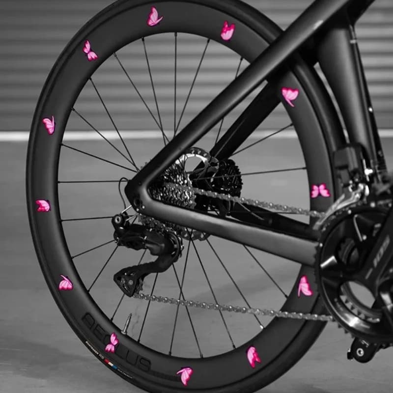 Adesivi per Cerchioni Bici con Motivo a Farfalla, Decorazioni Impermeabili Autoadesive per Biciclette e Moto
