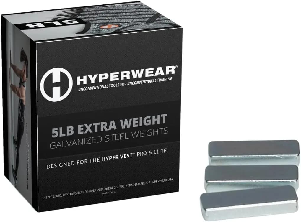 35 Weighted Vests, for Professional Training or Elite, Set of 5 pounds (2,27 kg) Total