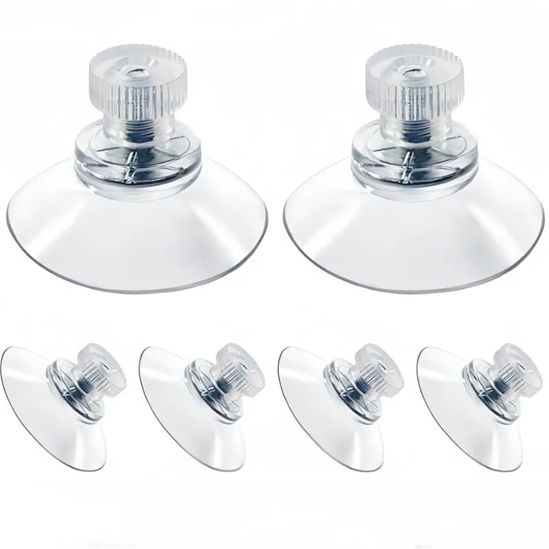 18Pcs Clear Glass Window Suction Hooks, Strong Grip & Waterproof, for Bathroom, Kitchen, Car Sun Shade, Office