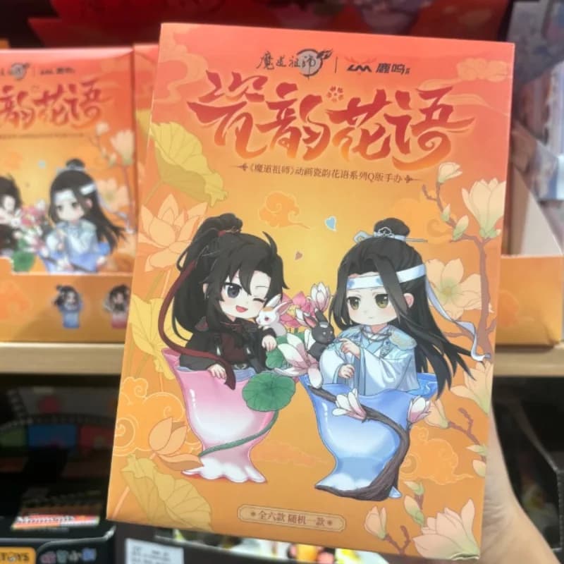 Nuovo Mo Dao Zu Shi Lan Wang Ji Wei Wu Xian Scatola cieca in ceramica Giocattolo Q Edition Serie di linguaggi dei fiori Regalo da collezione