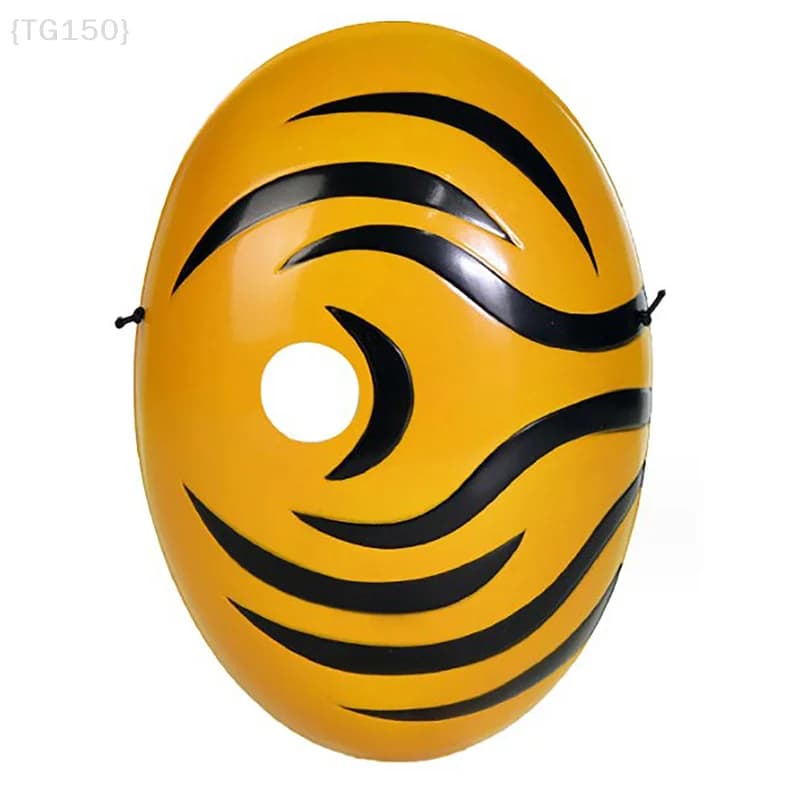 Maschera in lattice stile Akatsuki Tobi (Obito), maschera cosplay anime per feste di Halloween e balli in maschera