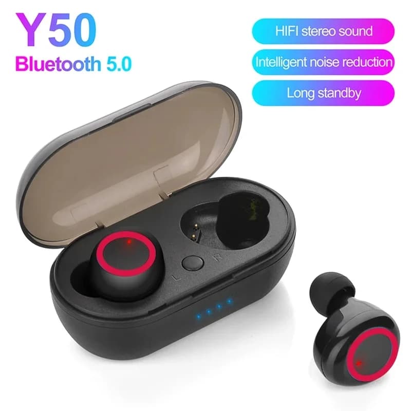 New Y50 TWS Bluetooth 5.0 Wireless headphones Stereo Wireless headphones with microphone for all smartphones