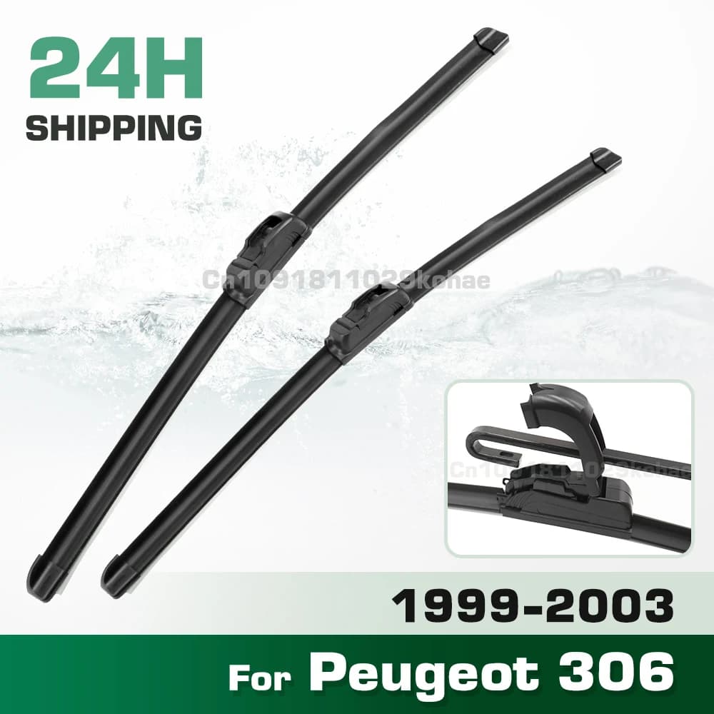 GREATROAD Tergicristallo LHD e RHD Set di spazzole tergicristallo anteriori per Peugeot 306 1999 - 2003 Parabrezza Parabrezza Spazzola per finestra 22 "+ 20"