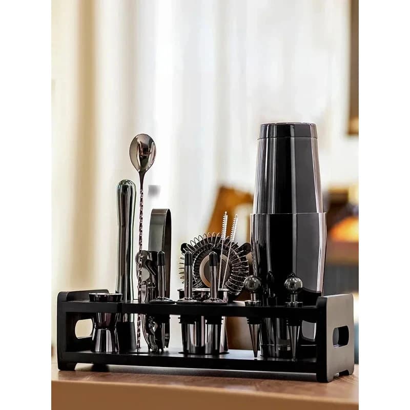 Set di 4 Attrezzi per Cocktail, Kit Base per Barman