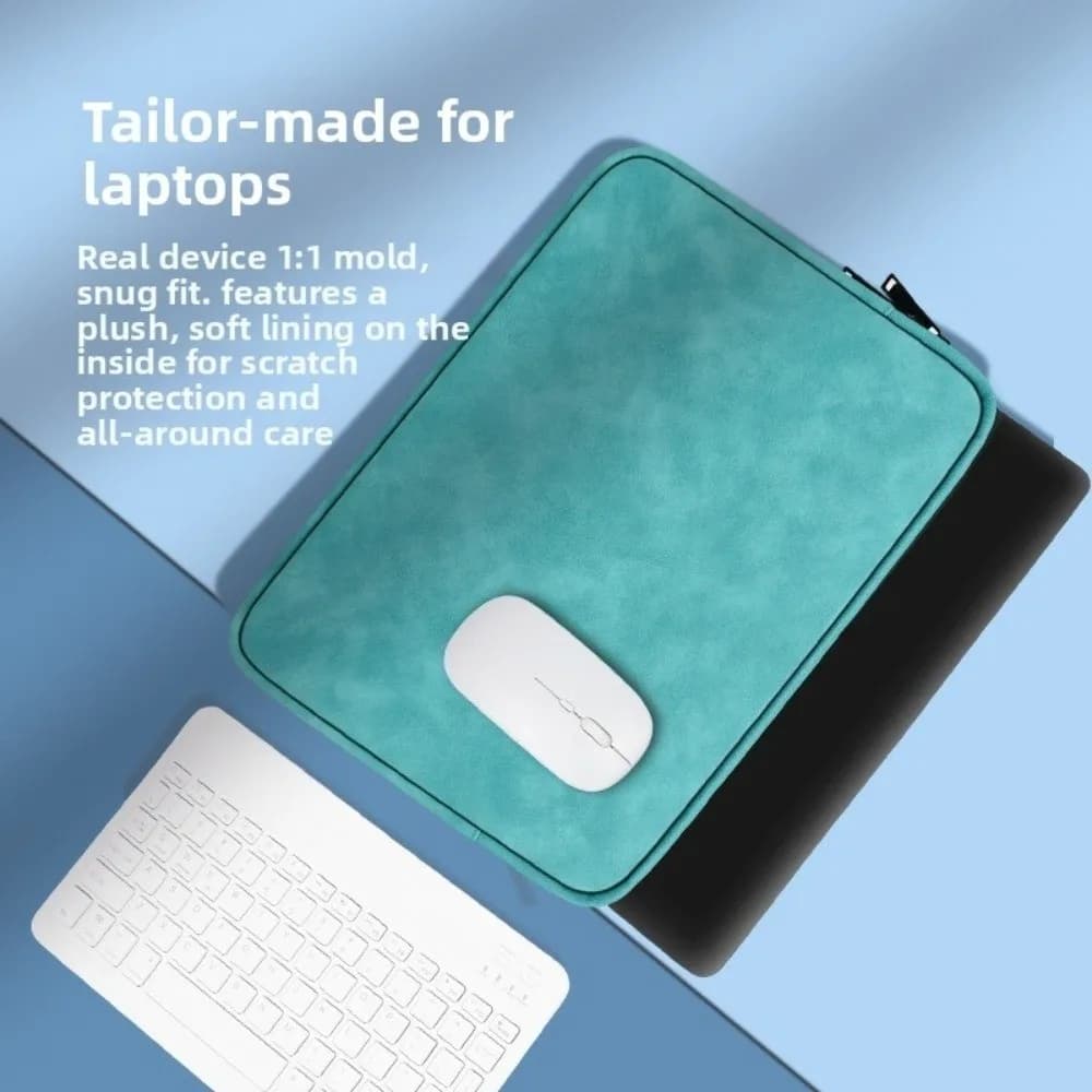 Custodia per laptop portatile in tinta unita Custodia morbida per notebook in pelle PU Custodia per laptop resistente all'usura da 11 pollici da viaggio