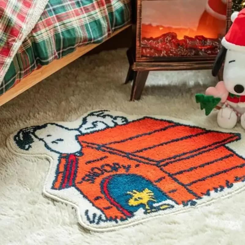 Nice Snoopy Mat for Home, Door, Sofa, Coffee Table, Bedroom, Soft and Comfortable