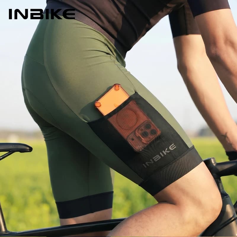 INBIKE Summer Men Cycling Shorts Quick-Dry Breathable Bicycle Pants Shock-Absorbing Cycling Clothing Mountain Road Bike Tousers
