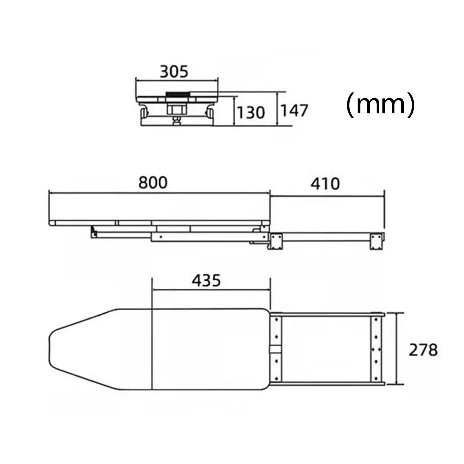 Folded Ironing Station Ironing Clothes Anti Scalding Canvas Pull Out Ironing