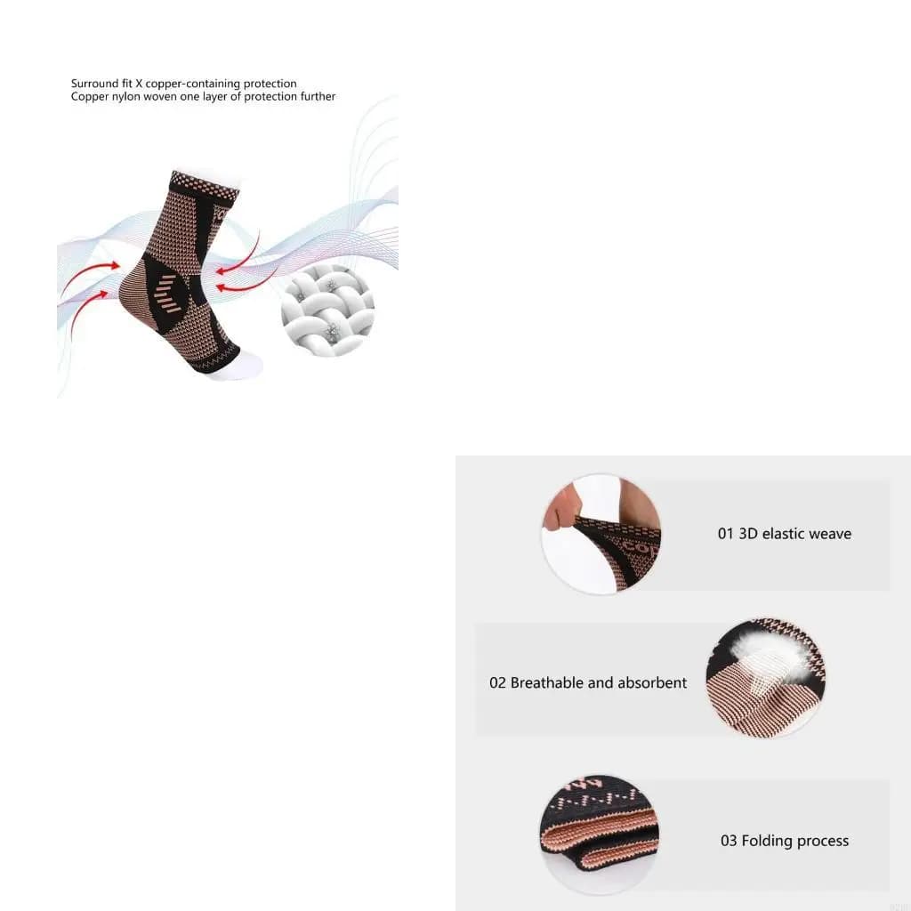 Coppers Beving Brace Brace Daytime e Night Usa il supporto alla caviglia per il calcio baseball