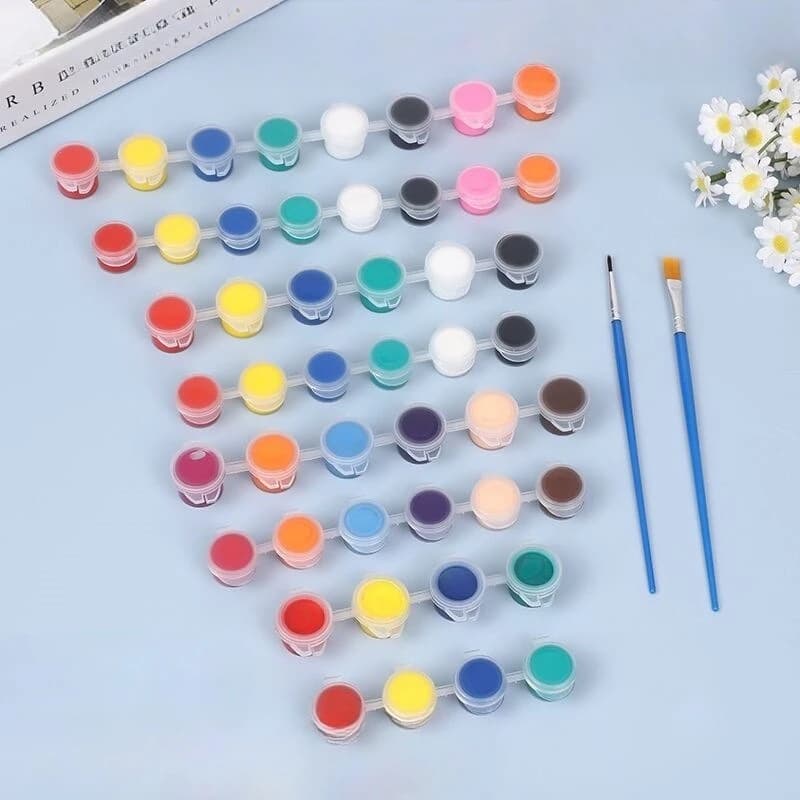 2ML 6-Color Acrylic Pigment Set - Non-Toxic Washable Paint for Hand Painting & Graffiti Art