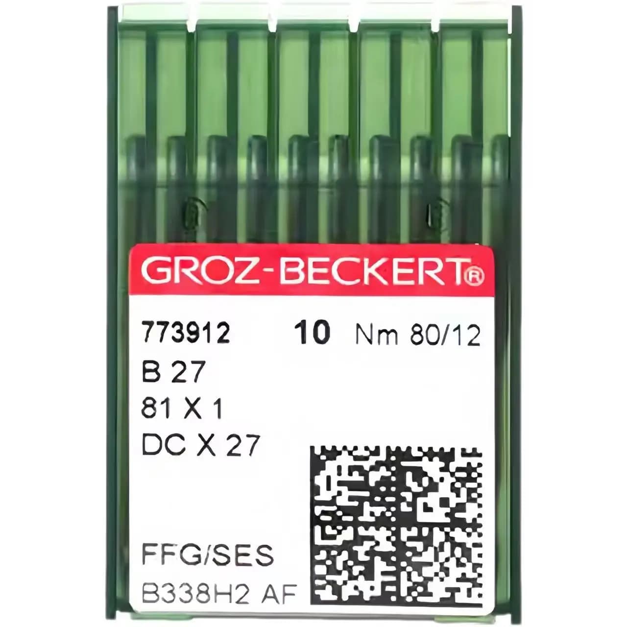 100 Aghi in Argento DCX27 DC*27 Groz-Beckert Germania B27 81X1 per Macchine da Cucire Overlock FFG/SES 8 9 10