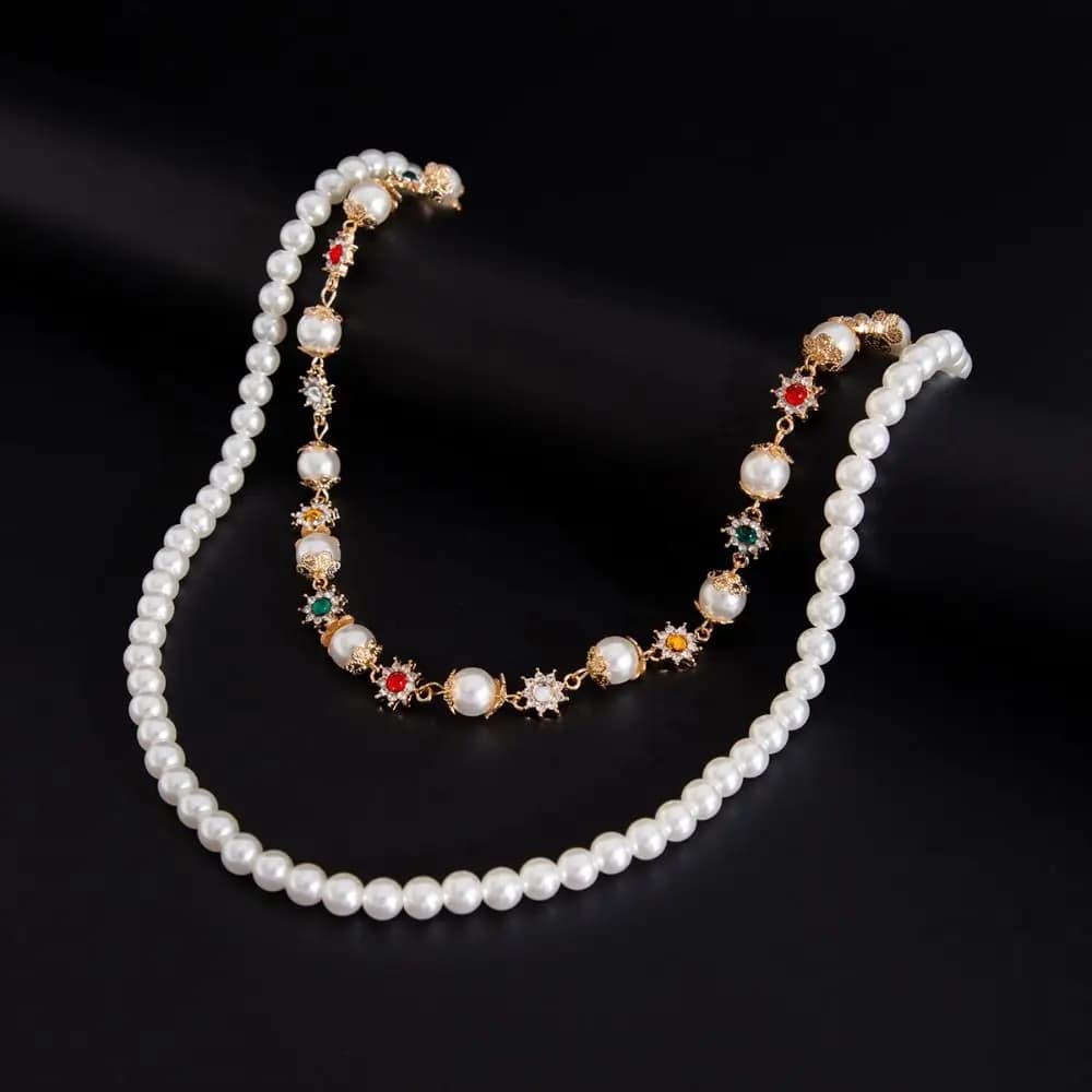 Fashion Tassel Pearl Waist Chain Zinc Alloy Gothic Tassel Jeans Chain Hip Hop Harajuku Pants Chain Jeans