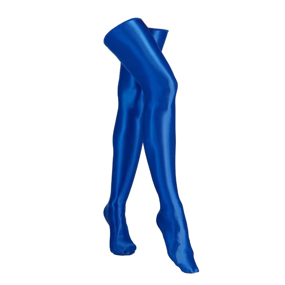 Fashion Elastic Women Smooth Oil Glossy Socks Thigh High Long Overknee Knee Length Garters Casual Oil Socks Pole Dance Cosplay