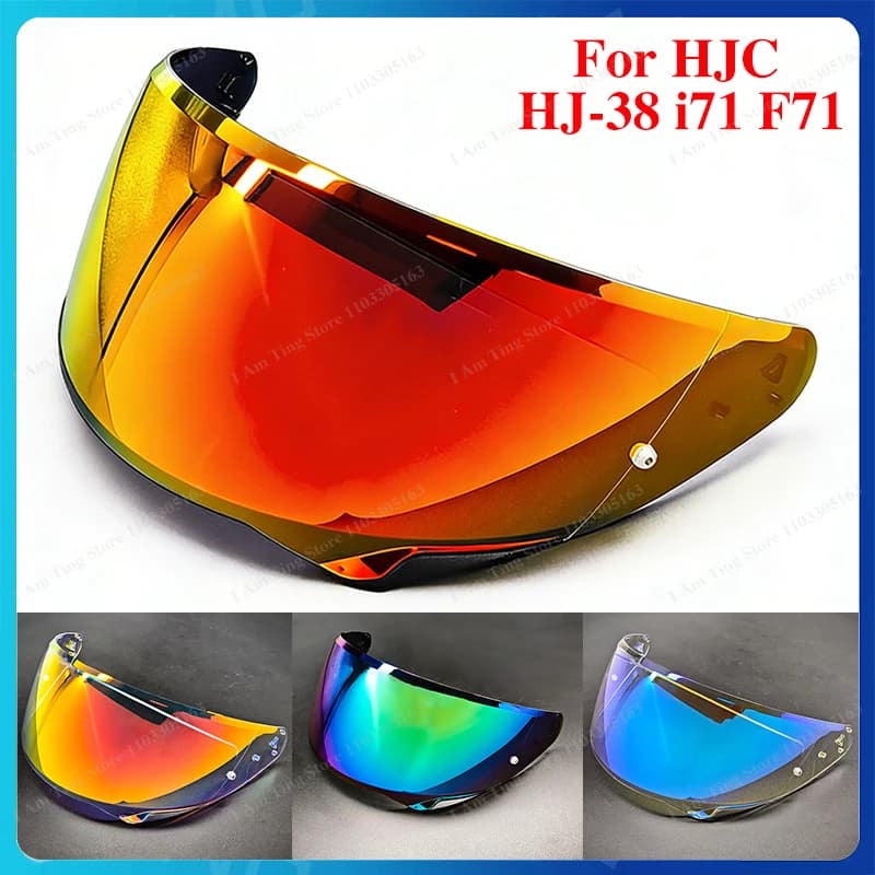 I71 Casco Moto Visiera Lente Per HJC HJ-38 i71 F71 Sostituire Anti-UV Anti-Graffio Antipolvere Vento Scudo Accessori Moto