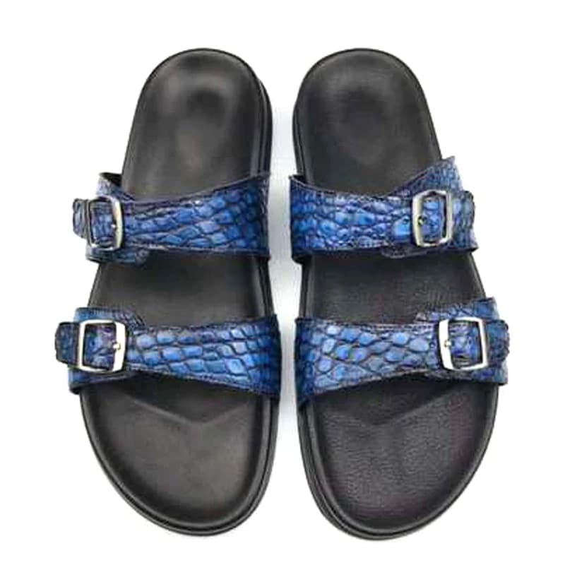 chue nuovo arrivo scarpe in coccodrillo manuale maschile Colore pennello Sandali maschili sandali da uomo