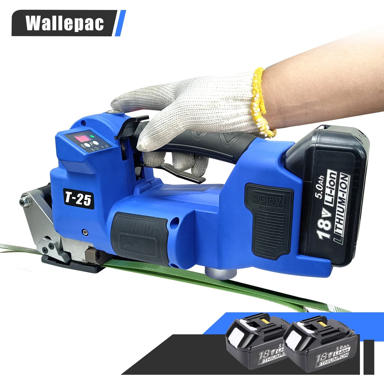 Semiautomatic PP Tape Battery Holder for Cardboard and Plastic Packing
