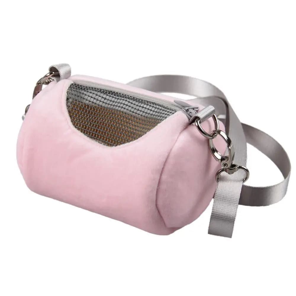 1 borsa da viaggio per animali domestici in flanella traspirante, borsa da trasporto per criceti, tracolla per piccoli animali domestici