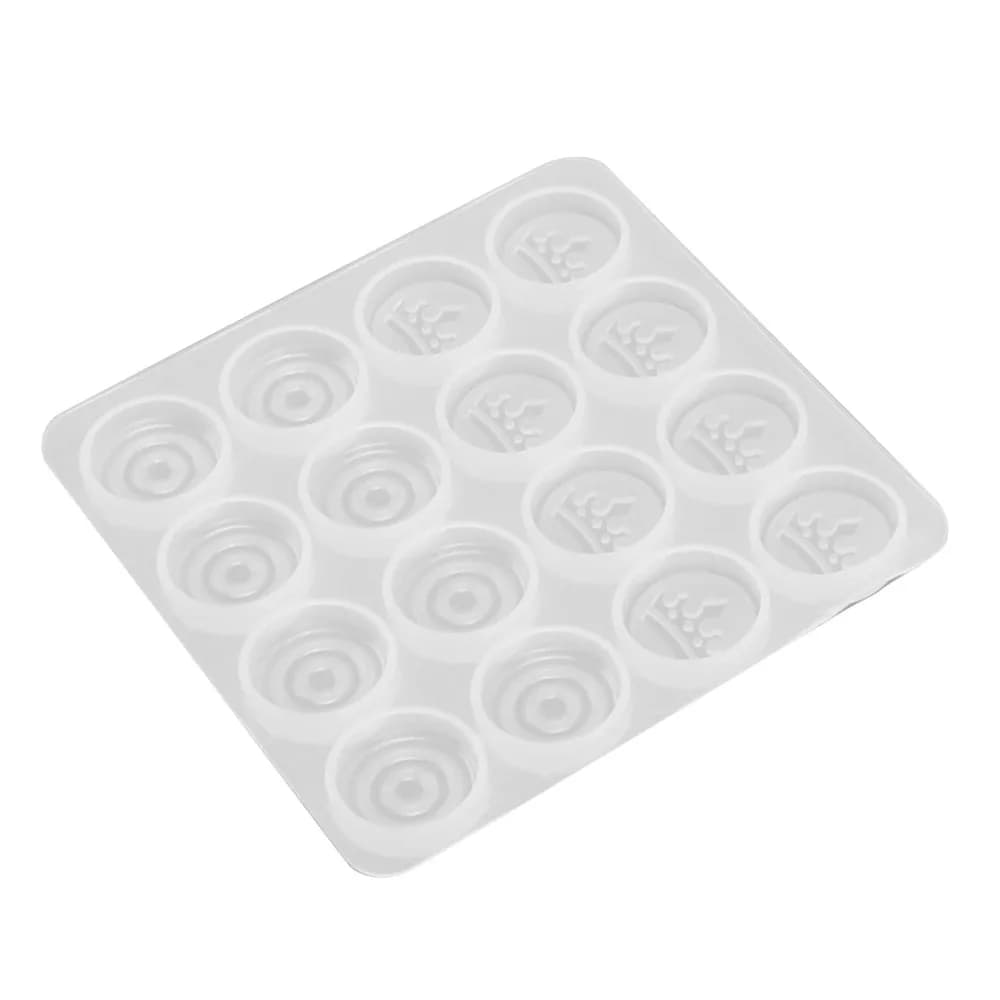 2 Pezzi Stampo in Silicone Flessibile Trasparente per Resina, per Scacchi e Pezzi da Go Fai da Te
