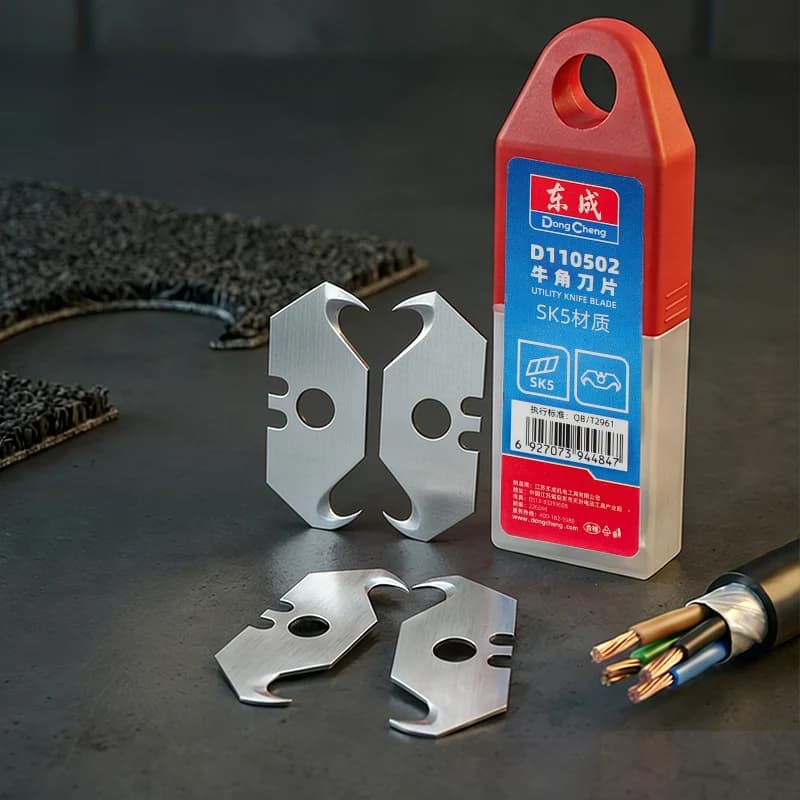 Lama SK5 Horn Blade 0,6 mm di spessore, coltello da taglio resistente con bordo affilato per pelle, moquette, cartone, carta, vinile, strumento da taglio per pareti.