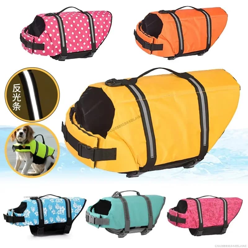 Wholesale Summer Dog Life Jacket for Large Breeds Golden Retriever Swimwear Safety