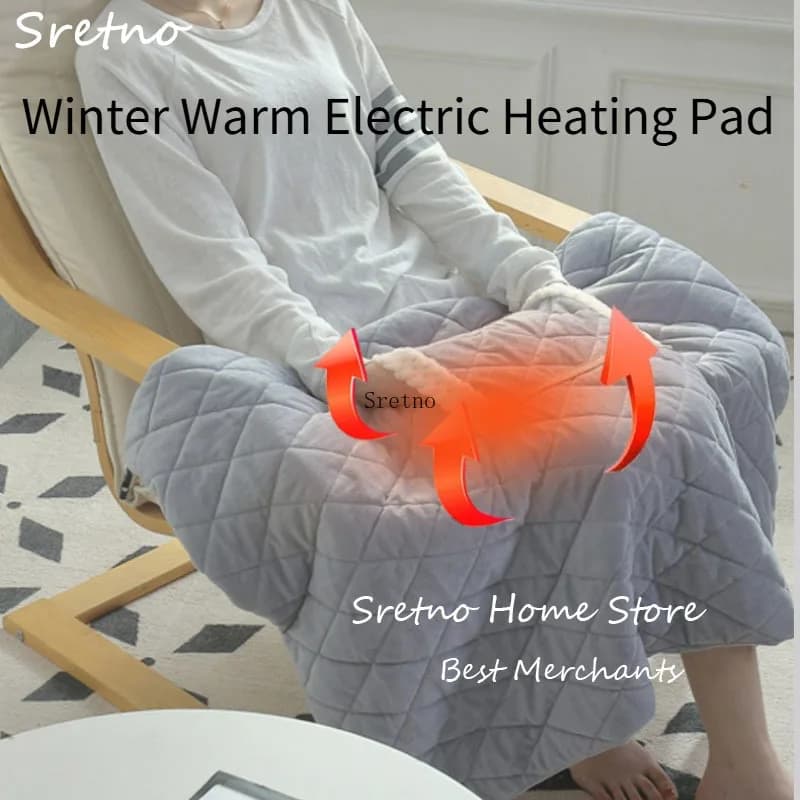 SRETNO USB Electric Blanket Multifunctional 5V Low-voltage Warming Blanket Heated Blanket Office Nap Heating Pad Pocket Design
