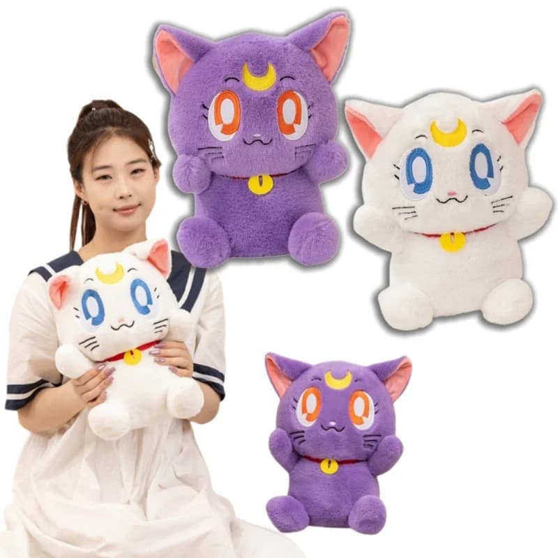 23/35 centimetri Carino Sailor Moon Cat Peluche Artemis Luna Gatto Peluche Ripiene Anime Bella bambola morbida Regali di Natale Ragazza Complementi Arredo Casa