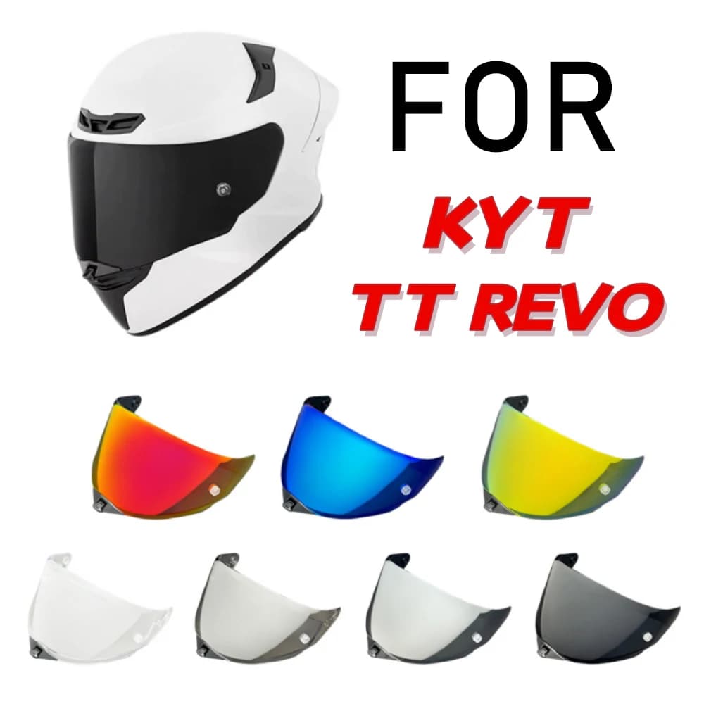 Visiera per Casco Moto KYT TT Revo, Lente di Ricambio, Schermo Antivento, Accessori per Casco, Lente per Occhiali