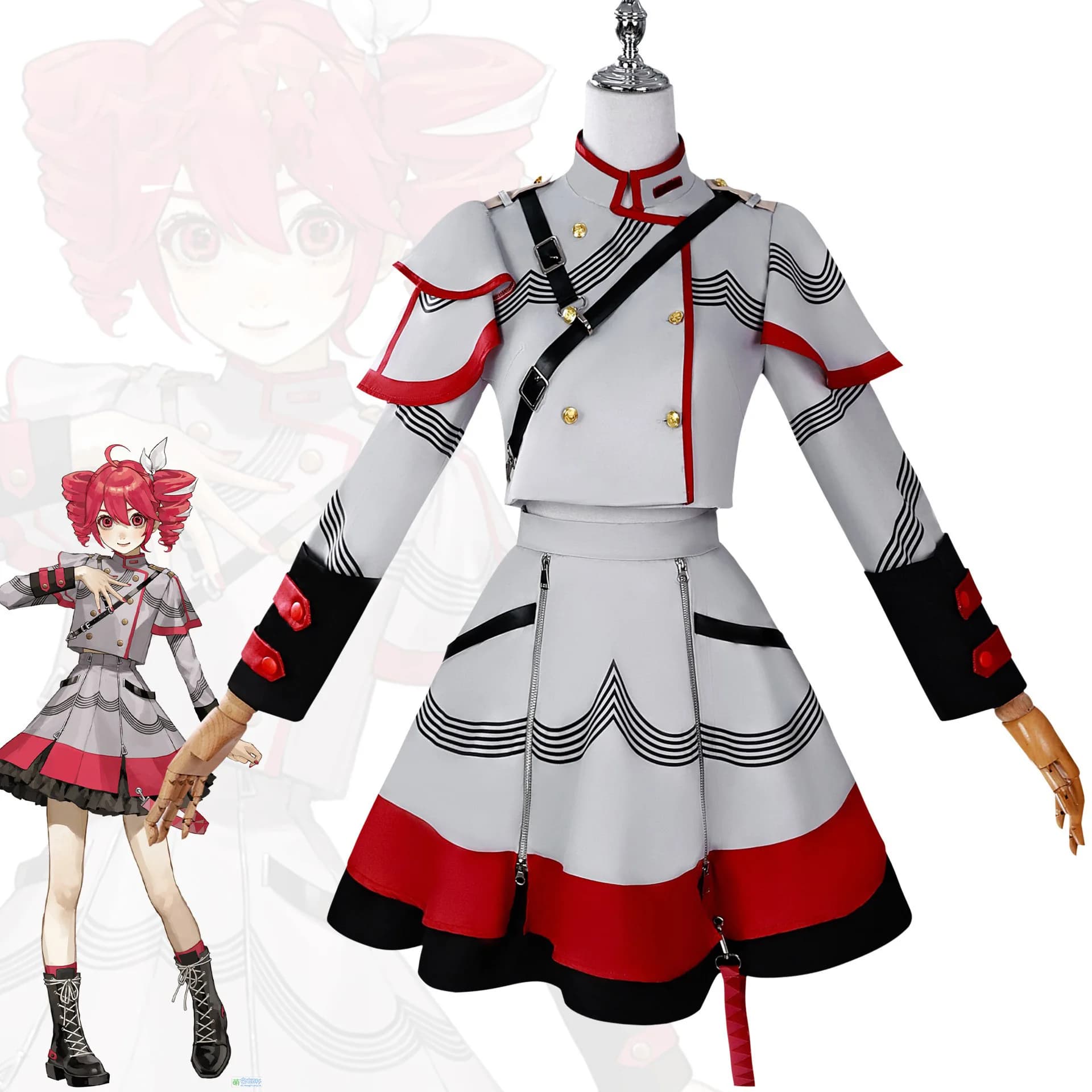 Costume Cosplay Kasane Teto per Adulti, Uniforme per Carnevale, Costume per Feste di Halloween, Travestimento per Donne