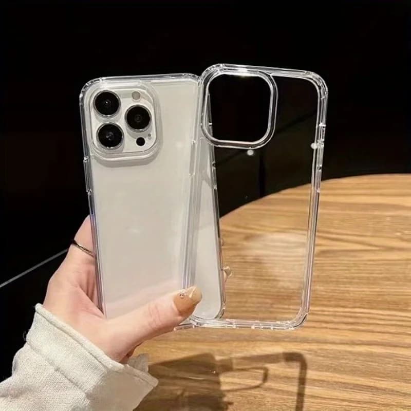 Transparent soft TPU phone case, shockproof, thin & lightweight, precise cutouts, compatible with iPhone 17 16 15 14 13 12 11 Pro Max AIR 17pro 17promax