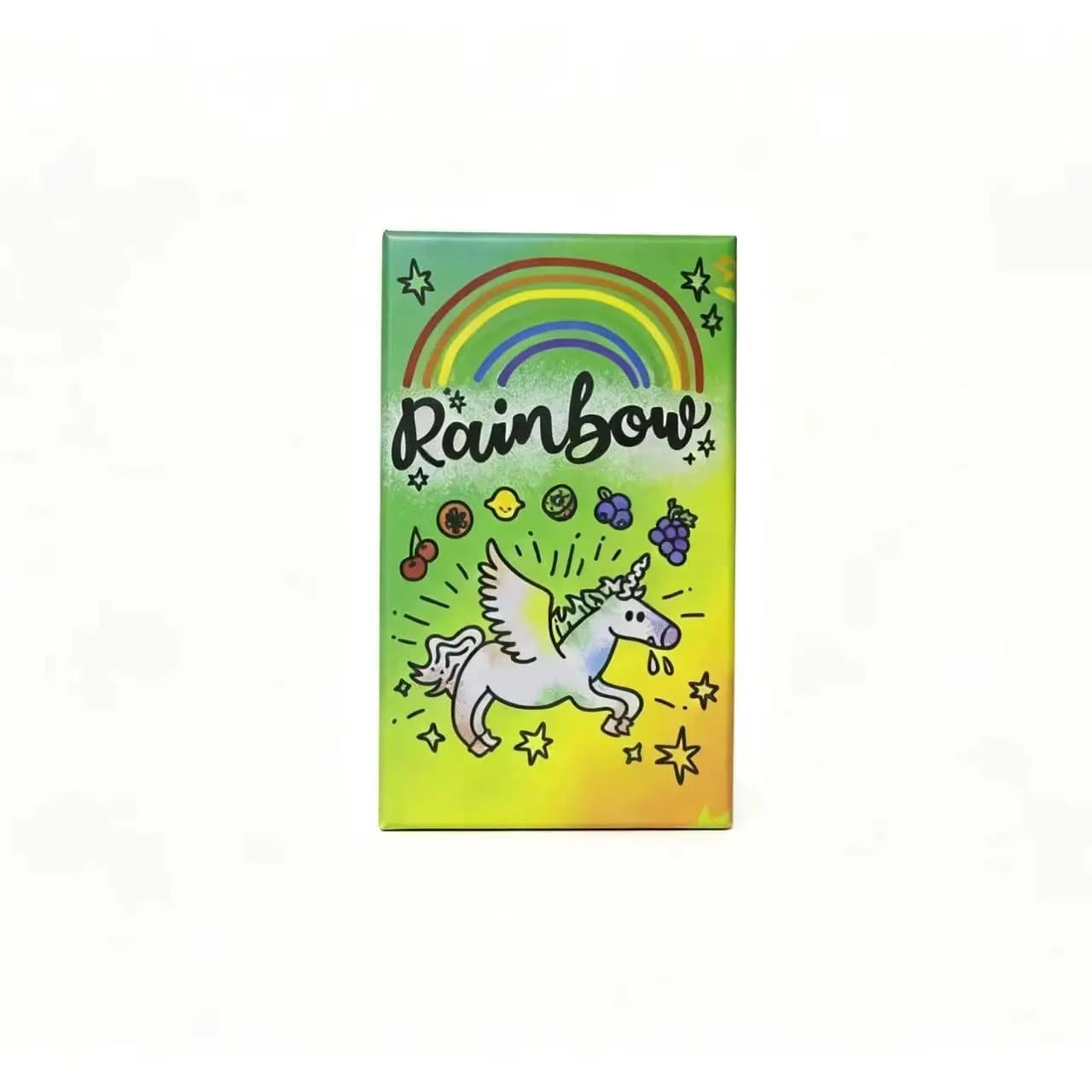 Gioco di carte Rainbow, gioco da tavolo per famiglie, piccolo e tascabile, per 2-6 giocatori, gioco strategico, un delizioso gioco di carte dove le carte che giochi sono essenziali.