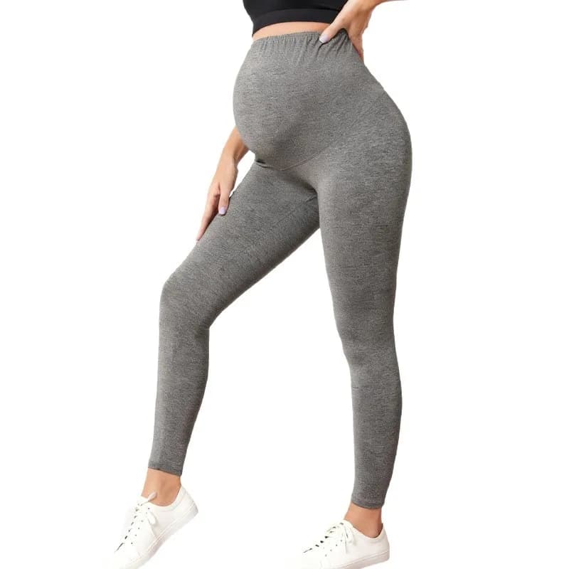 Pantaloni Yoga Casual Aderenti per Donne in Gravidanza, Leggings Premaman a Vita Alta con Supporto per la Pancia, Abbigliamento Elasticizzato per Gravidanza