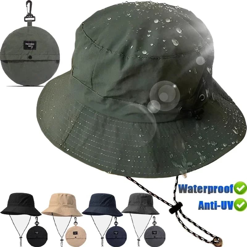 Quick Drying Fishing Hats for Men and Women, Panama Hats Beach, Waterproof, Foldable, for Camping and Hiking