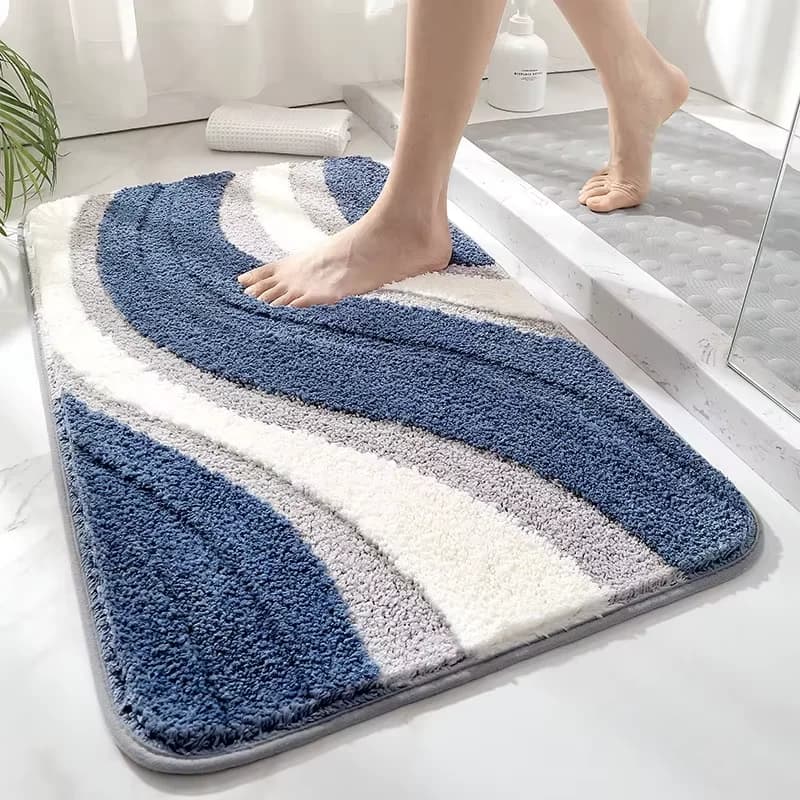 VIKAMA Imitazione Cashmere Tappetino da bagno Tappetino antisporco Resistente all'usura Tappetino da bagno Tappetino assorbente Tappeto Live Room Home Decor