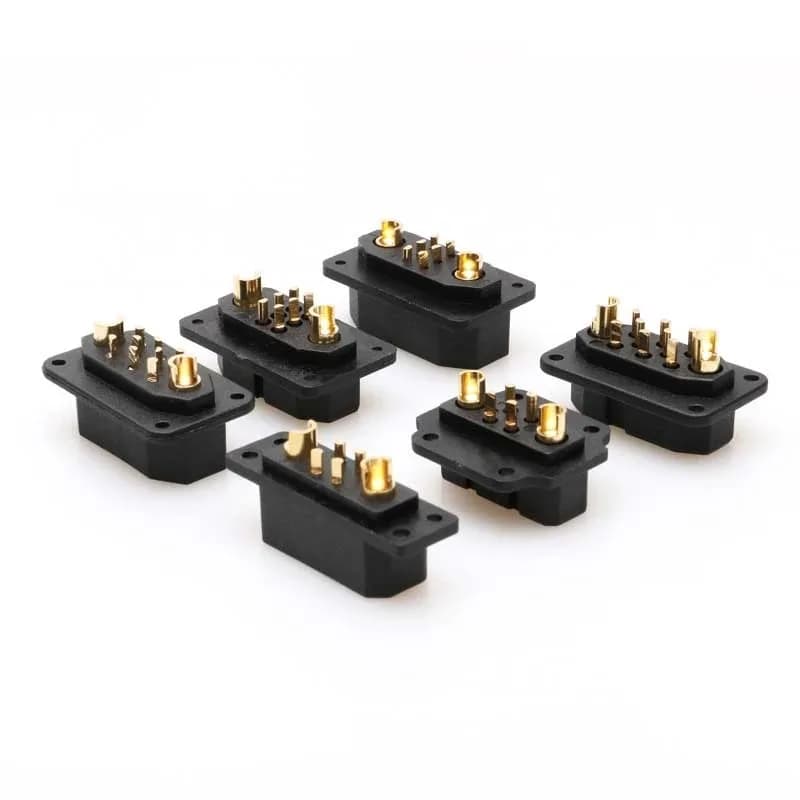 1 Pair Connectors Servo VTOL JX4 JX6 JX8 JX9 Male Quick Release Female 4/6/8/9 Pin for Aeromodels RC UAV Turbojet