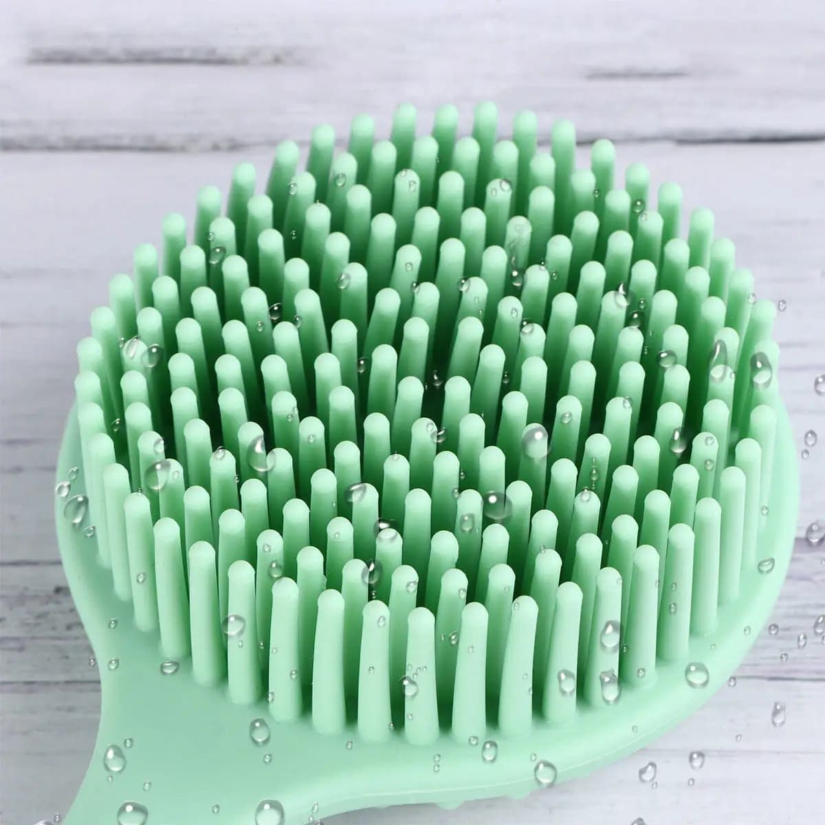 Premium Silicone Bath Brush with Extra Long Handle Multifunctional Dual Surface Body Scrubber for Back Massage Shower Cleaning