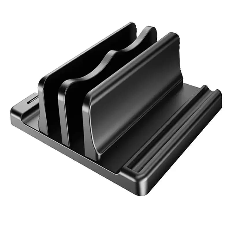 Supporto Verticale Regolabile per Laptop, Design Scalabile, Salvaspazio per Scrivania, Supporto per Computer da Ufficio