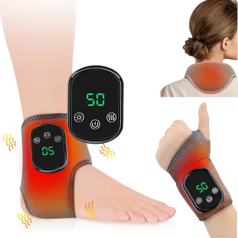 Riscaldamento Fascia da polso Guard Wrap Collo Massaggiatore Vibrazione Caviglia Polso Dispositivi per massaggio Cinture rilassanti Sport Fitness Riscaldamento Pad