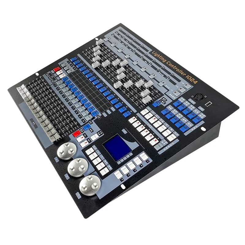 Il sistema mixer controller illuminazione scenica Kingkong 1024 DMX include sensore fotocellula flash timer console musicale dimmer