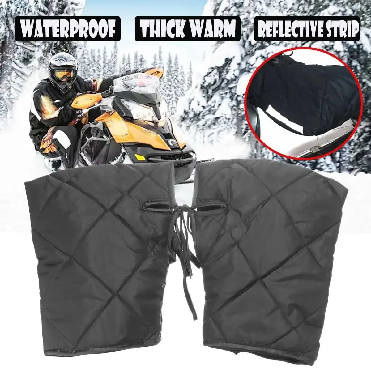 Universale per moto impermeabile antivento Scooter moto Scooter inverno caldo manubrio guanti mani