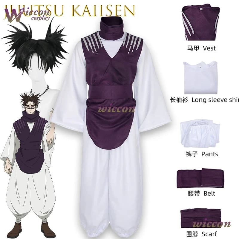 CosCos IN STOCK Cosplay Costume and Wig Choso Anime Juutsu Kaisen Uniform Cosplay for Halloween Dresses for Women's Party