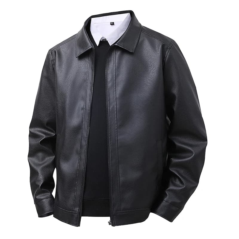 Nuova Giacca in Pelle da Uomo 2026, Giacca Casual Primaverile Slim Fit con Risvolto, Giacca Casual Antivento da Uomo, Giacca Casual da Uomo per il Commercio Transfrontaliero