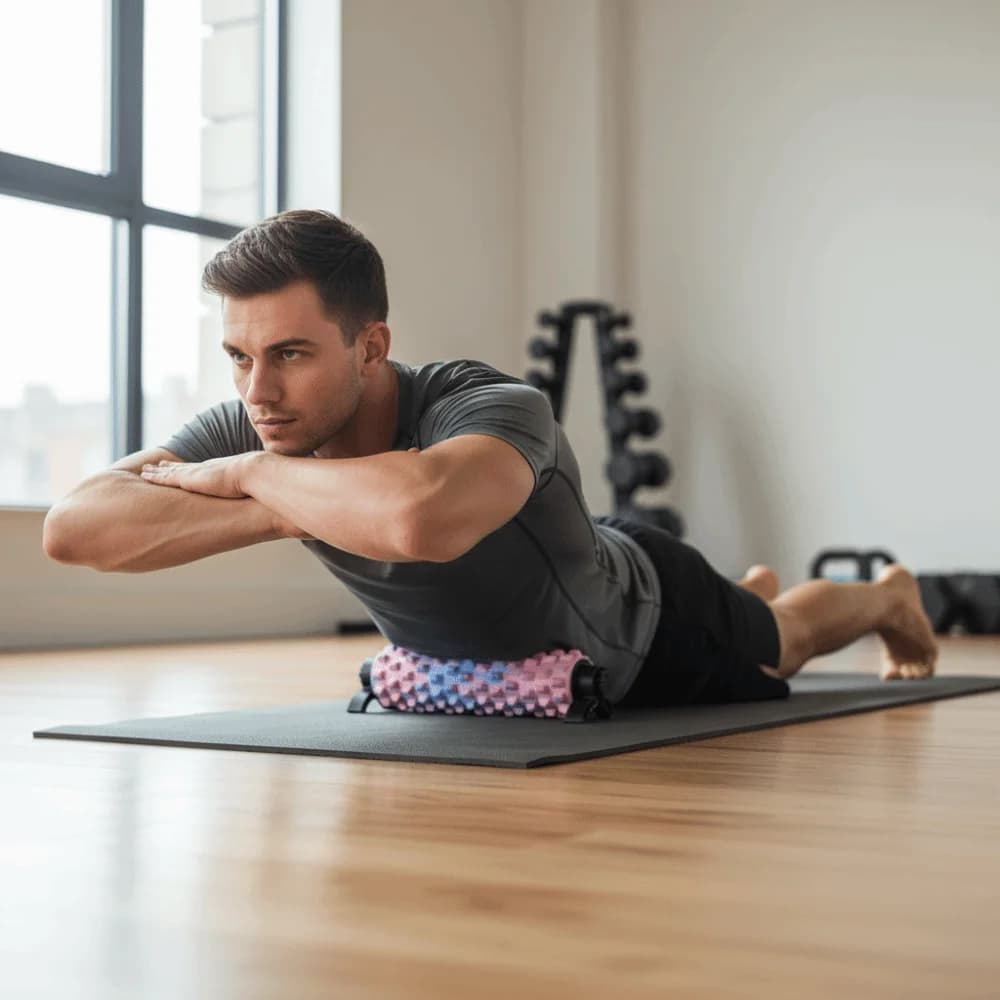 Solid Foam Massage Foam Roller Removable Bracket Suction Cup Body Foam Roller Muscle Relaxation Suction Cup Foam Roller