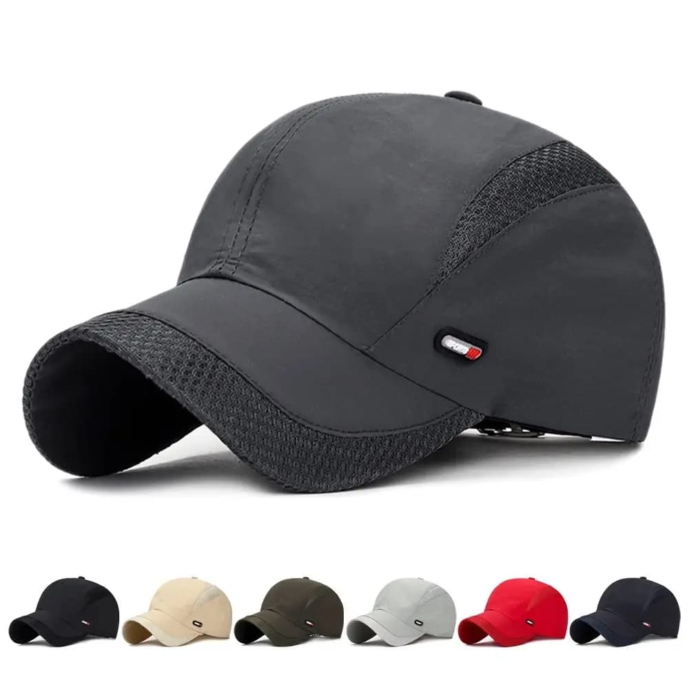 Waterproof Quick Dry Outdoor Space Mesh Sun Hat Snapback Hats Baseball Cap